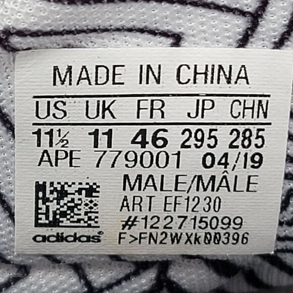 Adidas Marquee Boost Men's Black White Basketball Shoes EF1230 US Size 11.5 - Picture 10 of 10